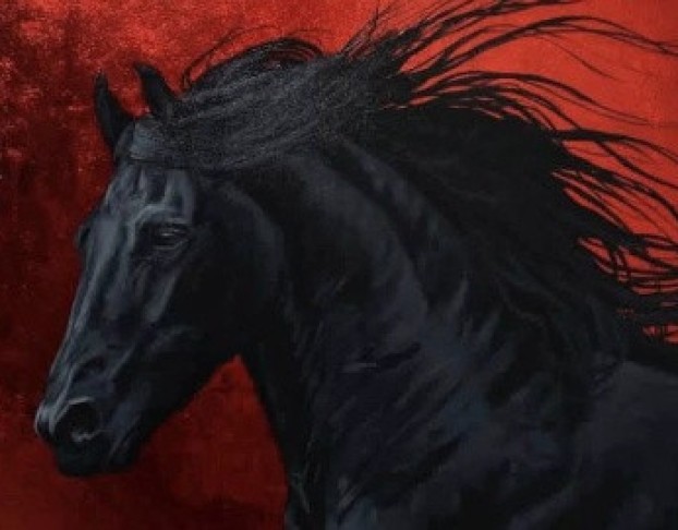 Живопись. Акрил. Огненная Лошадь