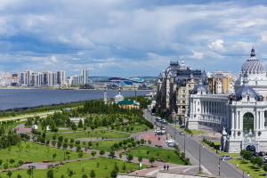 По Казани на трамвае