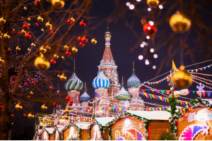 Новогодняя ночь на улицах города