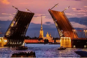 Острова, Финский залив и развод мостов на теплоходе МОНАРХ