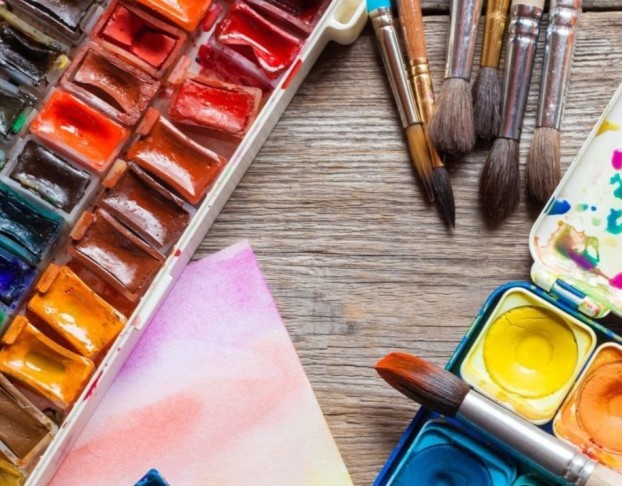 Анна Чепурная-Олейник. Мастер-Класс Акварель Новогодняя Открытка-Миниатюра