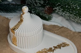 Новогодний Творческий Мастер-Класс по Изготовлению Шкатулки и Подставки из Гипса