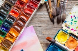 Анна Чепурная-Олейник. Мастер-Класс Акварель Новогодняя Открытка-Миниатюра