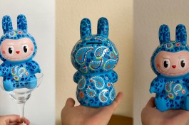 Роспись Игрушки Лабубу с Видом на Неву от Артвайбс