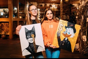 Арт-вечеринкаartvibes. Рисуем Акрилом На Холсте В Ресторане Большая Кухня