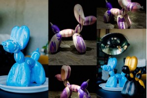 Роспись Собачки Ballon Dog В Ресторане Tillander