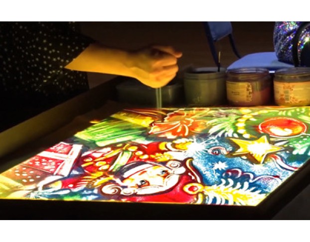 Щелкунчик при Свечах с Песочной Анимацией