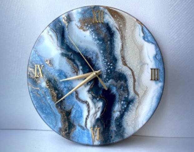 Часы. Срез Камня. Мрамор