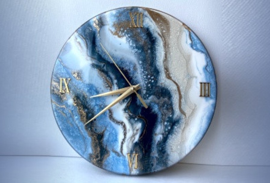 Часы. Срез Камня. Мрамор