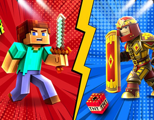 Майнкрафт Vs Роблокс Челлендж Шоу