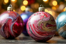 Флюид-Арт. Новогодние Шары