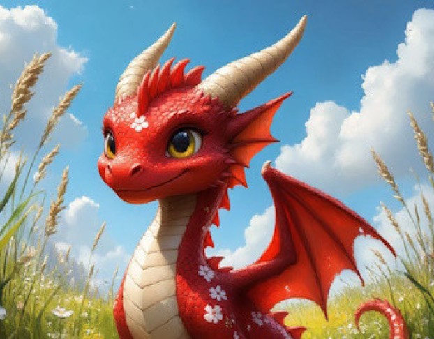 Дракон в Цветочек