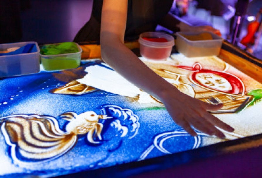 Artfonix. Песочное Шоу Сказки Пушкина с Живой Музыкой и Чтецом