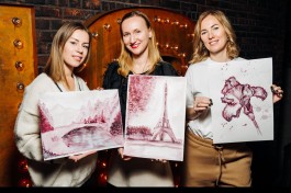 Арт-Вечеринка Artvibes. Рисуем Вином в Ресторане Тиландер