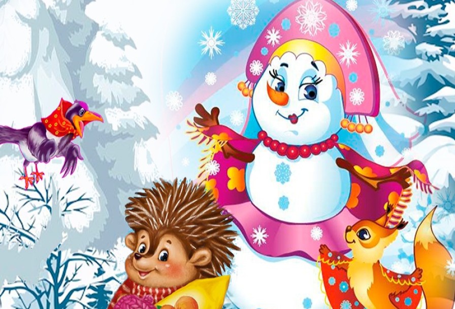 Ёжик и Снежная Царевна Кукольный - Сказки с Люсей Вороной