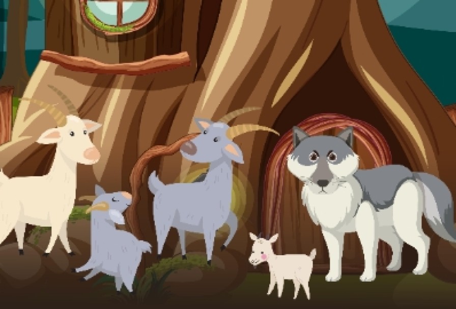 Волк и Семеро Козлят на Новый Лад